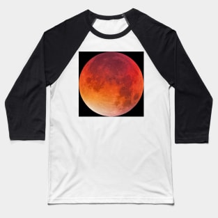 Bloody moon on night dark sky Baseball T-Shirt